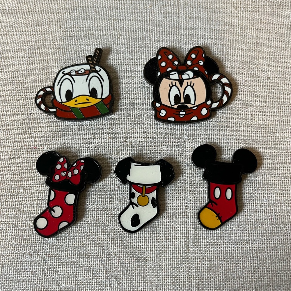 Disney Loungefly Character Holiday Pins